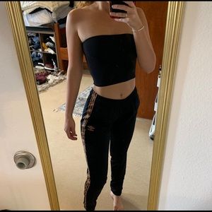 Umbro track pants w/ rose gold stitching